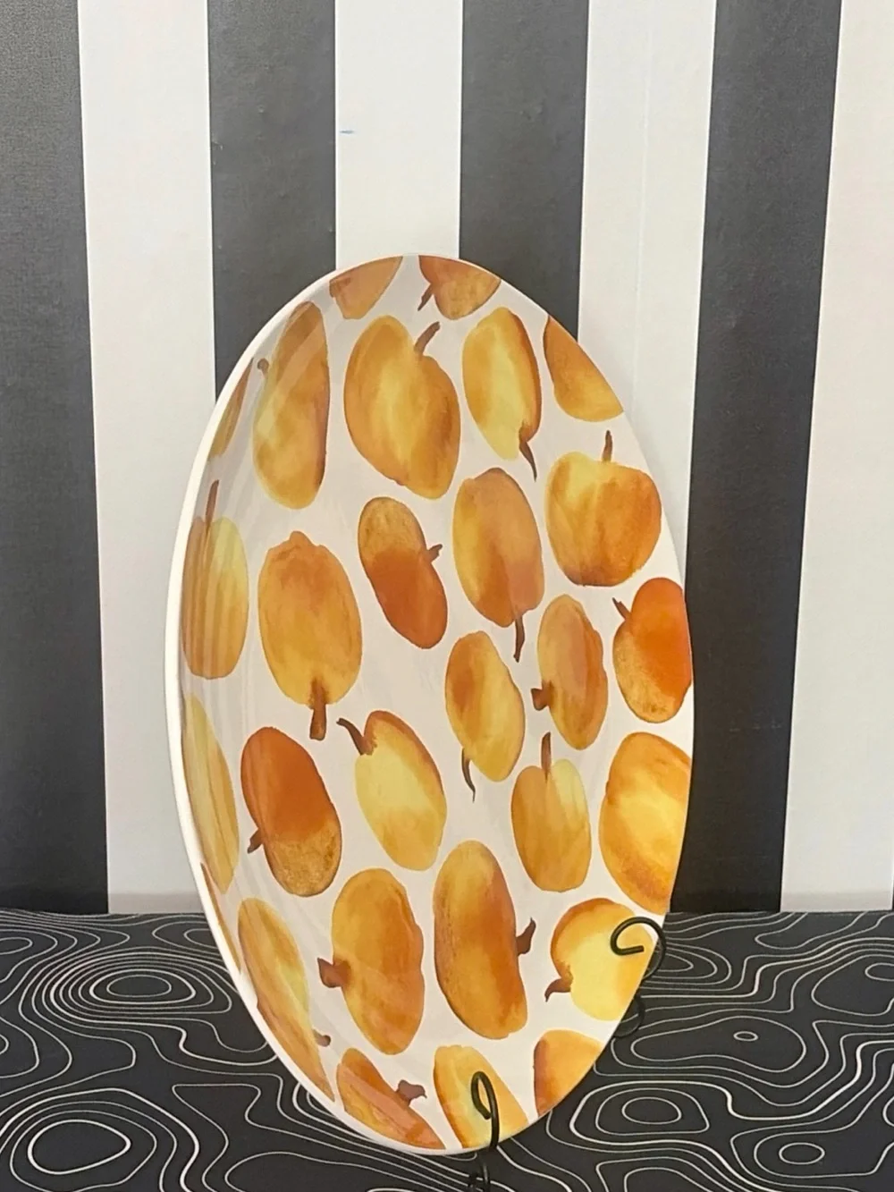 Crate & Barrel Large Oval Serving Platter 18